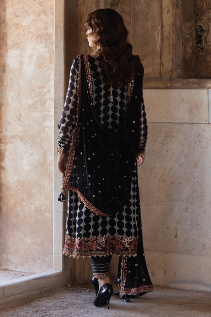 Pakistani Suits 3-PC Unstitched Embroidered Chiffon VSL5-13 Al Libaas