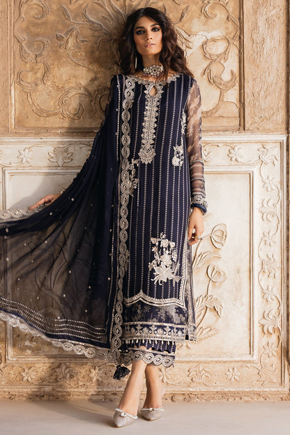 Pakistani Suits 3-PC Unstitched Embroidered Chiffon VSL5-15 Al Libaas