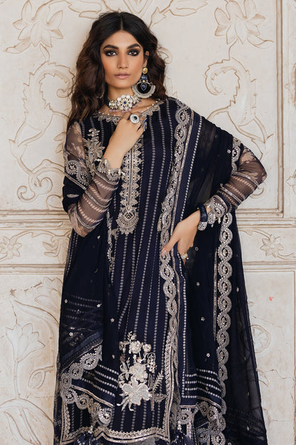 Pakistani Suits 3-PC Unstitched Embroidered Chiffon VSL5-15 Al Libaas