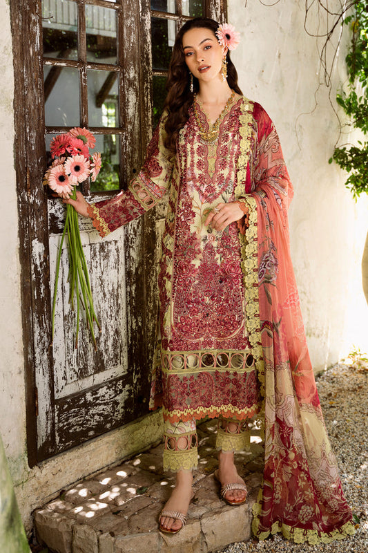 Pakistani Suits FLORA CAMBRIC 03PC COLLECTION | 24-FCT-20606 Al Libaas