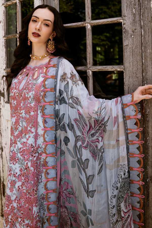 Pakistani Suits FLORA CAMBRIC 03PC COLLECTION | 24-FCT-20609 Al Libaas