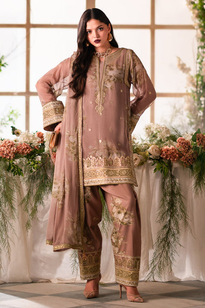 3-PC Unstitched Embroidered Chiffon VSL5-02 Al Libaas