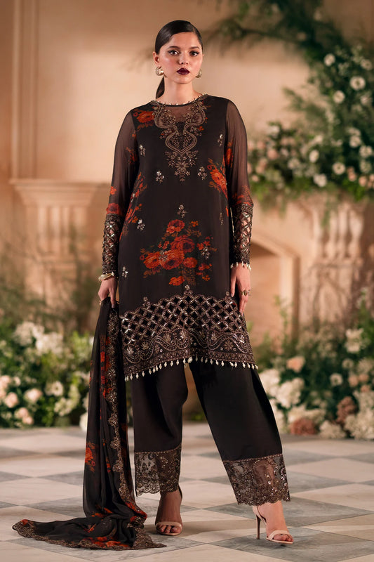 3-PC Unstitched Embroidered Chiffon VSL5-04 Al Libaas