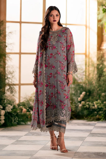 3-PC Unstitched Embroidered Chiffon VSL5-05 Al Libaas