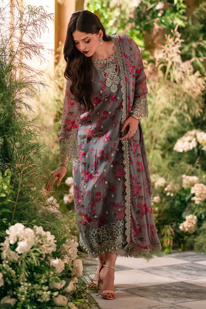 3-PC Unstitched Embroidered Chiffon VSL5-05 Al Libaas