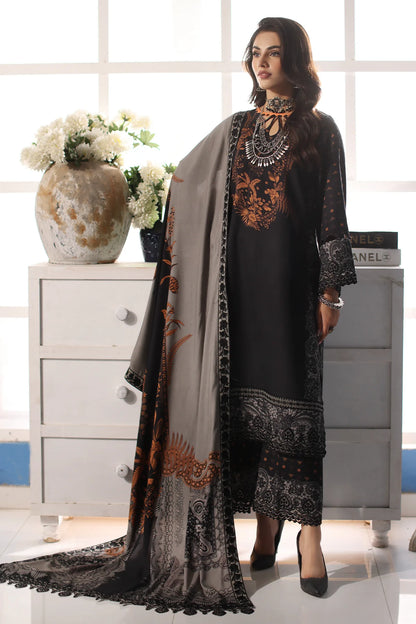 Pakistani Suits 3-Pc Embroidered Linen Shawl Suit Collection CVW4-01 Al Libaas