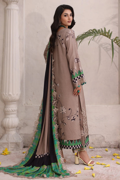 Pakistani Suits 3-Pc Embroidered Linen Shawl Suit Collection CVW4-02 Al Libaas