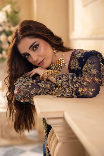 Pakistani Suits 3-Pc Unstitched Premium Luxury Handwork Chiffon with Premium Embroidered Dupatta DJW4-01 Al Libaas