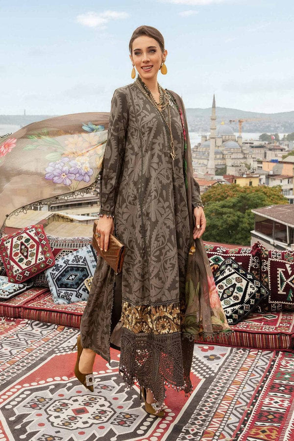 Pakistani Suits 3 Piece Unstitched Printed Cambric Suit | MPT-2307-A Al Libaas