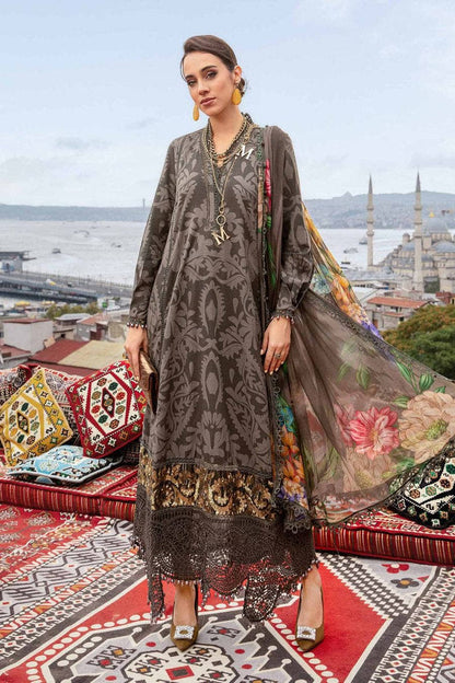 Pakistani Suits 3 Piece Unstitched Printed Cambric Suit | MPT-2307-A Al Libaas