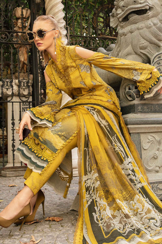 Pakistani Suits 3 Piece Unstitched Printed Cambric Suit | MPT-2308-B Al Libaas