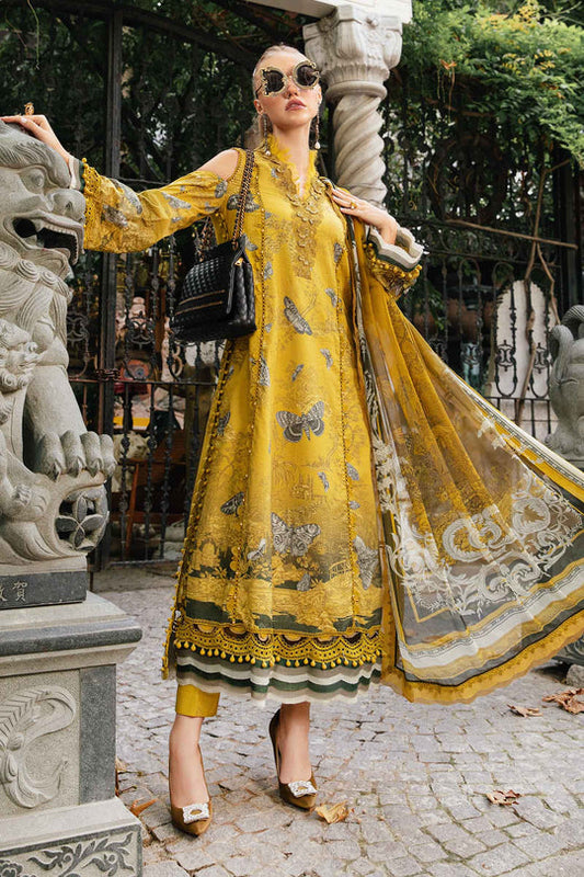 Pakistani Suits 3 Piece Unstitched Printed Cambric Suit | MPT-2308-B Al Libaas