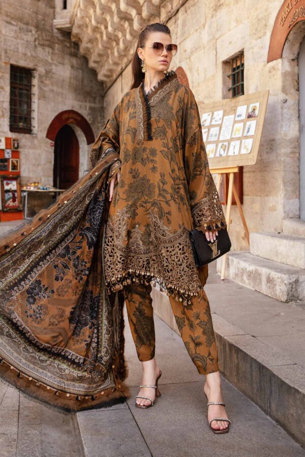 Pakistani Suits 3 Piece Unstitched Printed Cambric Suit | MPT-2309-A Al Libaas