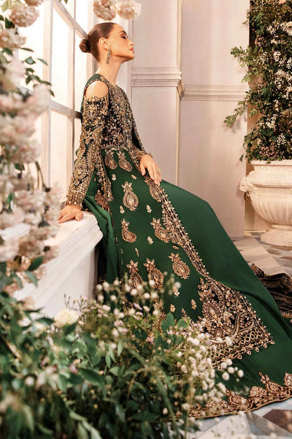 Pakistani Suits 3 Piece Unstitched Embroidered Organza Suit | BD-2904 Al Libaas