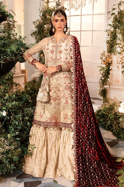 Pakistani Suits 3 Piece Unstitched Embroidered Organza Suit | BD-2905 Al Libaas