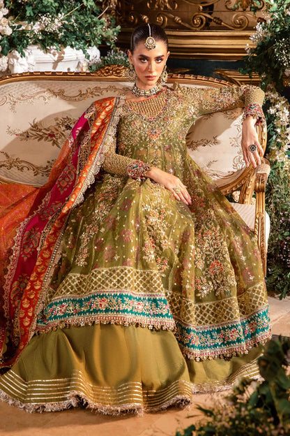 Pakistani Suits 3 Piece Unstitched Embroidered Organza Suit | BD-2906 Al Libaas