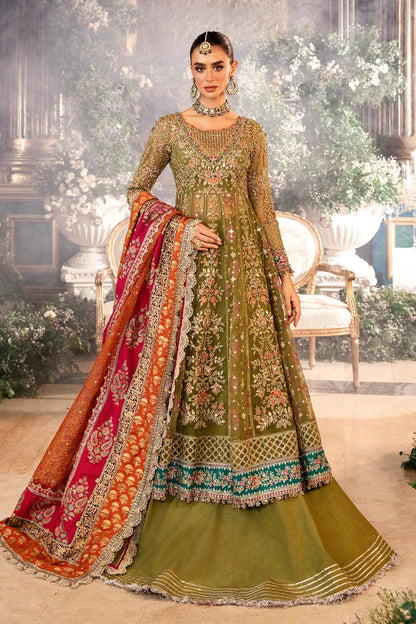 Pakistani Suits 3 Piece Unstitched Embroidered Organza Suit | BD-2906 Al Libaas