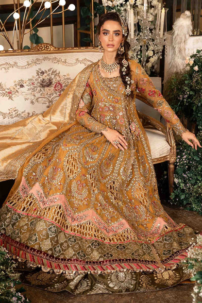 Pakistani Suits 3 Piece Unstitched Embroidered Organza Suit | BD-2907 Al Libaas