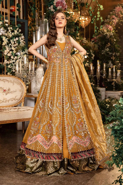 Pakistani Suits 3 Piece Unstitched Embroidered Organza Suit | BD-2907 Al Libaas