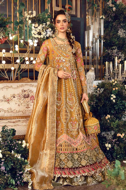 Pakistani Suits 3 Piece Unstitched Embroidered Organza Suit | BD-2907 Al Libaas