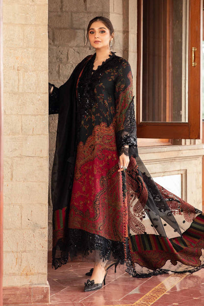 Pakistani Suits 3 Piece Unstitched Embroidered Woven Suit | DL-1204 Al Libaas