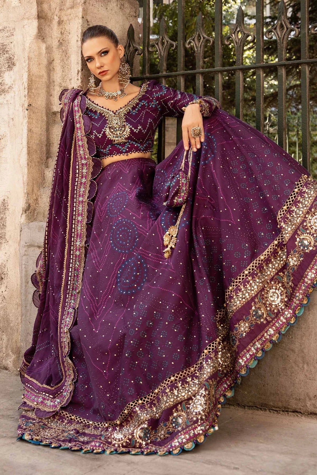 Pakistani Suits Unstitched Embroidered Cotton Satin Suit | CST-802 Al Libaas