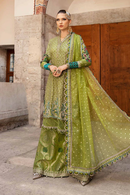 Pakistani Suits Unstitched Embroidered Cotton Satin Suit | CST-803 Al Libaas