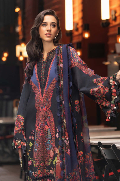 Pakistani Suits Online 3 Piece Unstitched Printed Cambric Suit | MPT - 2304 - B - Al Libaas