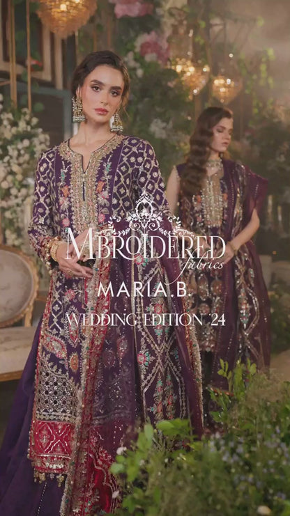 3 Piece Unstitched Embroidered Raw Silk Suit | BD-2903